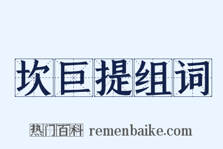 坎巨提组词是什么意思的图片